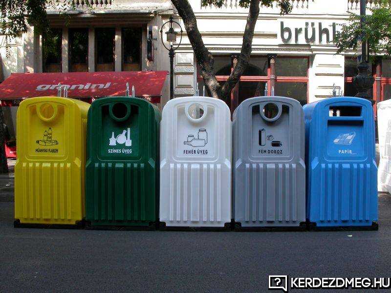 A szellektív kukák nagyon fontos a hulladékgyűjtés szempontjából.